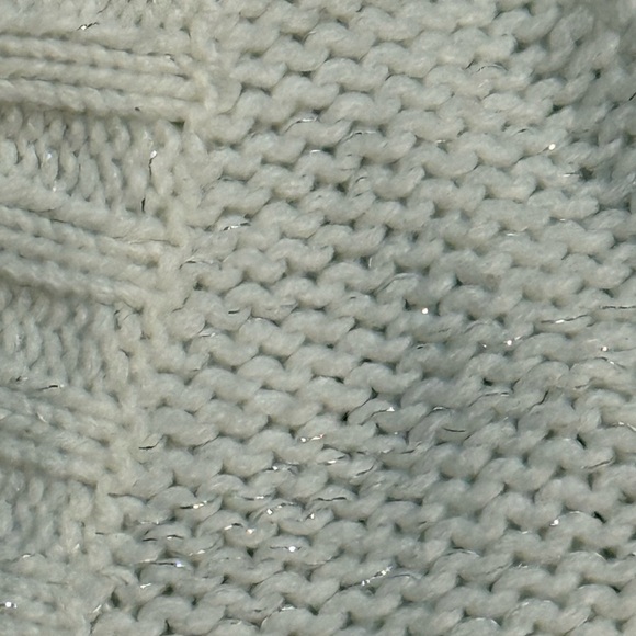 Metallic Shimmer V-Neck Holiday Sweater Arizona Jean Company Women’s XL - Picture 4 of 9